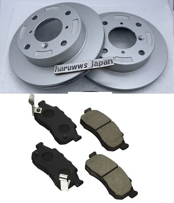 Fits Suzuki 91-98 Cappuccino EA11R EA21R Front Brake Rotors Pads Set KEI Car NEW - Image 1 of 4