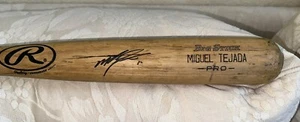 Vintage Miguel Tejada Game Used Bat Oakland A's Athletics Model 456B Signed Auto - Photo 1 sur 6