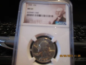 1949-P NGC Washington Quarter  Mint State 65  +++++ - Picture 1 of 6