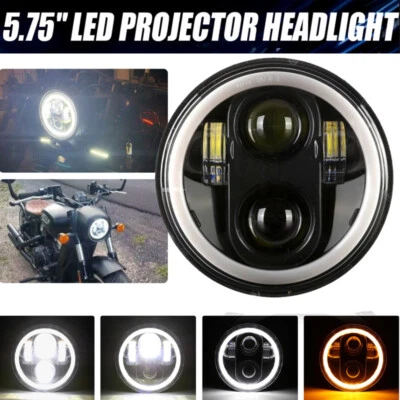 For Honda VTX 1300 C R RETRO VTX 1800 5.75" 5-3/4 inch LED Headlight DRL Motor - Image 1 of 4