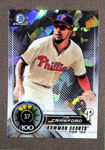 2018 Bowman Chrome #BTP-37 J.P. Crawford Top 100 Scouts Atomic Refractor #/150