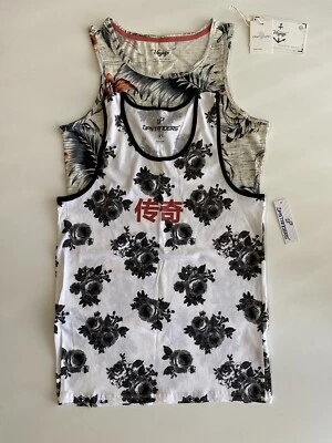 Camiseta sin mangas Craft & Flow/Upstanders para hombre talla S tema tropical Foto 1 de 4