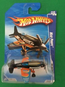 Hot Wheels 2010 Mad Propz Airplane HW Racing Flame HTF New Car B163 - Picture 1 of 5