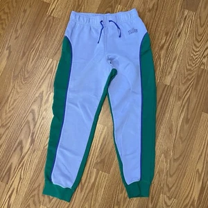 Nike Sweat Pants Girls Size Large Joggers Purple Green Big Kids/youth Athletic - Picture 1 of 11