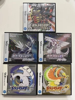 Pokemon Platinum Heart Gold Soul Silver Diamond Pearl 5 set Nintendo DS Japanese - Image 1 of 4