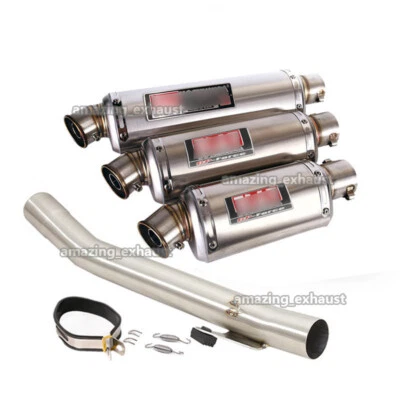 For Suzuki Bandit 600 1200 GSF600 1200 1995-2006 51mm Exhaust Muffler Link Pipe - Image 1 of 4