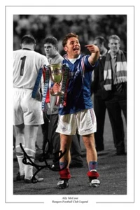 FOTO Autógrafo Firmado ALLY McCOIST Fan Regalo Firma Impresión RANGERS - Imagen 1 de 1
