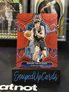 2023-24 Mosaic Red Scope Simone Fontecchio /75 - Picture 1 of 2