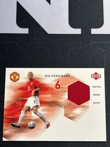 2002 Upper Deck Manchester United Match Worn Shirt Rio Ferdinand #RF-MWS - Bild 1 von 2