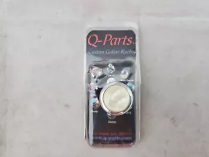 Perillas de guitarra Q-Parts, cúpula cromo acrílico blanco perla, envío gratuito - Imagen 1 de 9