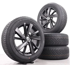 16Zoll Allwetterräder VW eGolf Original Alu-Felgen schwarz matt Reifen 205/55R16 - Bild 1 von 7