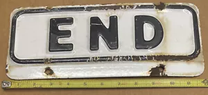 VINTAGE PORZELLAN ""ENDE"" STRASSENSCHILD - Bild 1 von 5