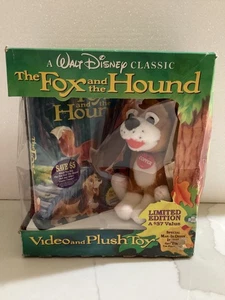 Vintage Walt Disney FOX AND HOUND VHS & COPPER DOG Plush Limited Edition Box Set - Picture 1 of 7