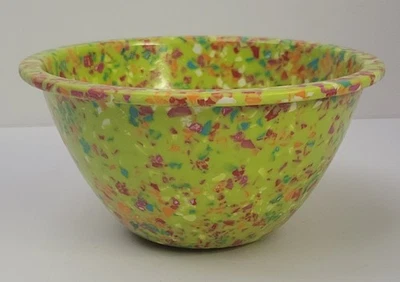 Zak!  Cuenco pequeño de confeti moteado de melamina verde Foto 1 de 4