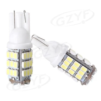 Car LED Backup Reverse Lights Bulbs Lamp Set 12V T10 168 Xenon 6000K White - Image 1 of 4