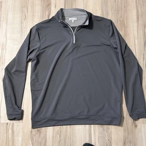 Peter Millar Crown Sport Performance 1/4 Zip Pullover Men XL Gray NO LOGOS - Picture 1 of 4
