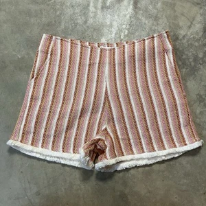 THML Vickie Shorts Damen Größe Medium Mehrfarbig Fransen Seitenreißverschluss Boho Chic - Bild 1 von 12