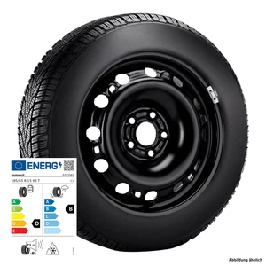 Stahl-Winterkomplettrad 15'' mit Semperit Speed-Grip 5 185/65 R 15 88T, rechts - Bild 1 von 2