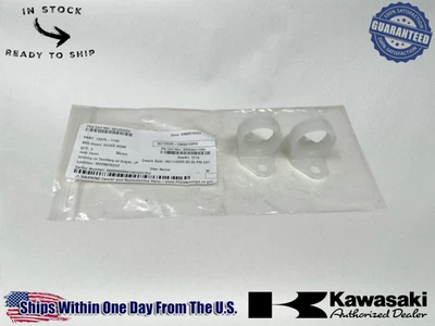 2 Kawasaki OEM CNC Rear Brake Line Hose Clamps KX80 KX85 KX125 KX250 13070-1144 - Image 1 of 4