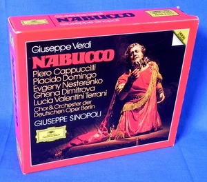 Verdi Opera "Nabucco" CD Set, 2 Discs + Booklet, Sinopoli, Domingo, Cappuccilli - Picture 1 of 6