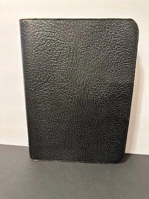 Estuche porta documentos de cuero vintage marrón con cremallera texturizada 12" x 16" Foto 1 de 4