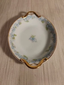 HAVILAND Limoges Schleiger Blue & White Flowers Small Oval Serving Platter - Picture 1 of 10