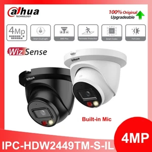 Dahua 4MP Mic SMD+ PoE WizSense Camera IPC-HDW2449TM-S-IL Smart-Dual-Light 2.8mm - Picture 1 of 14