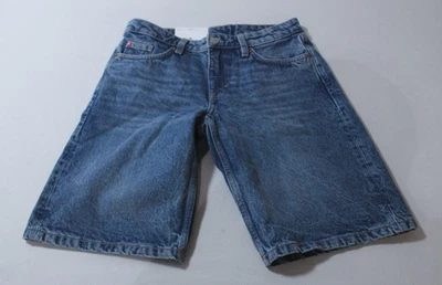 Monki Women's Imoo Low-Rise Wide Leg Denim Shorts EH6 Blue Size 26 (US: 2) NWT - Image 1 of 3