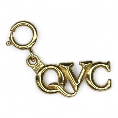 14K Yellow Gold QVC Pendant Charm – 0.9g – Marked 585 & 14K - Image 1 of 4