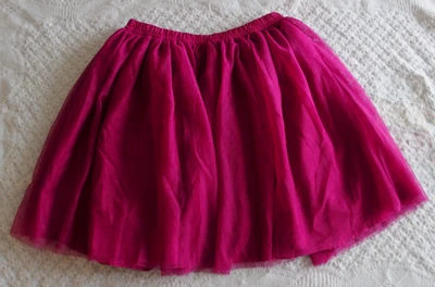Gymboree 10 12 L Large Girls Skirt EUC Tulle Layers Fushia lined - Image 1 of 3