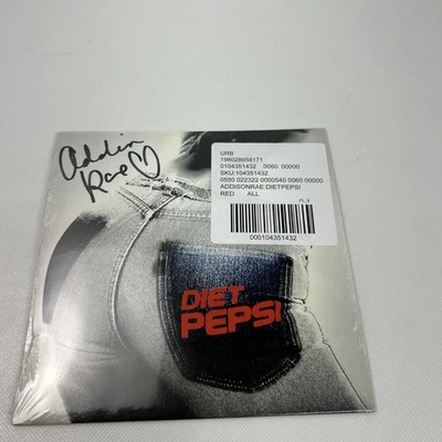 SIGNED - Addison Rae Diet Pepsi 7” Vinyl Red Limited Edition Autographed - New - Image 1 of 3