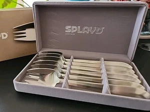 Splayd - Luxury Stainless Steel Satin Finish Set of 6. New - Picture 1 of 10