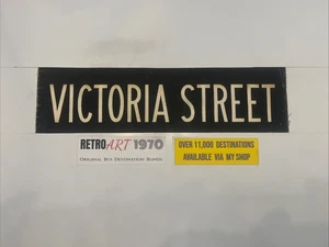 Victoria Street - Derby 207 1960s Bus Destination Blind 26” Gift - Picture 1 of 10