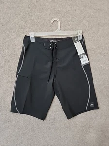 O'Neill Hyperfreak Heat S-Seam Swim Boardshorts Mens 30 Black Stretch NEW - Picture 1 of 9
