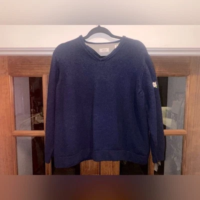 EUC AdiPure Size 2XL Women's Navy Wool Blend Sweater - Image 1 of 4