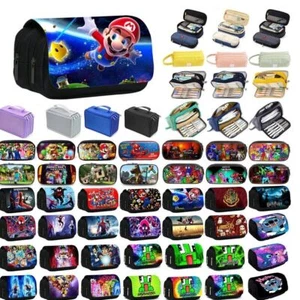 UK NEW Back to School Pencil Case Cartoon Stationary Bag Pen Pouch Makeup Bag - Picture 1 of 58