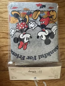 Gap Organic Cotton Disney Mickey Mouse Gap Logo Graphic Pajama set 12-18 Months - Picture 1 of 4