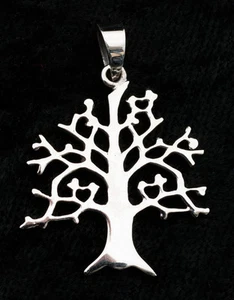 Pendentif Arbre De Vie en Argent massif 925 -3.8 gr. - 3,3 cm - W10 9993 - Picture 1 of 1