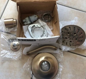 Delta Dorval Monitor Shower Trim W/ Showerhead Champagne Bronze T14256-CZLHP - Picture 1 of 10