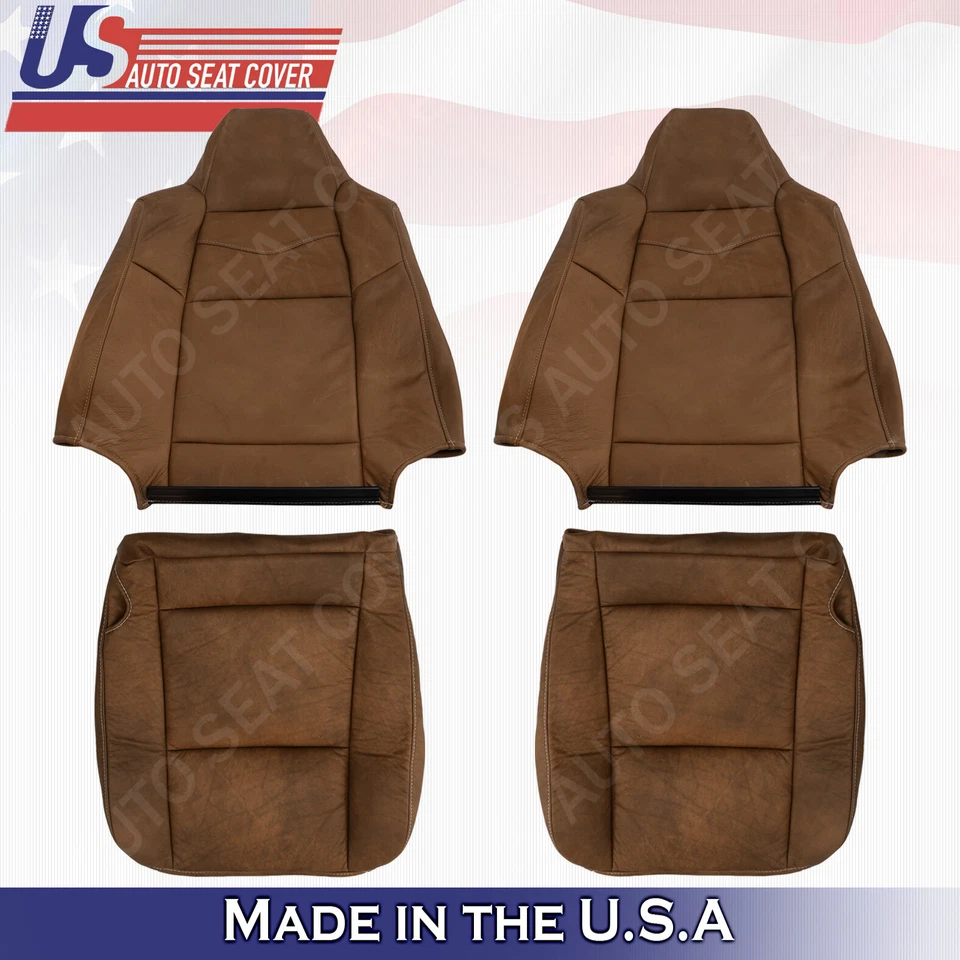  Front Leather Seat Cover 2003 2004 2005 2006 2007 Ford F250 F350 450 KING RANCH - Image 1 of 1