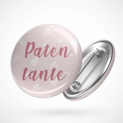 HELLWEG DRUCKEREI Button Patentante Ansteck Pin 59mm Geschenkidee Souvenir Präsent Wichtelgeschenk