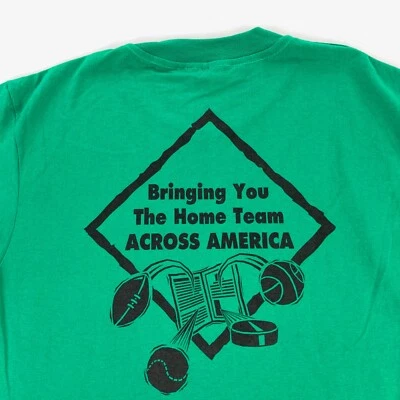 Винтажная мужская бейсбольная футболка West Region Home Team одинарный шов зеленая • большая - Изображение 1 из 4