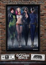 Harley Quinn Poison Ivy Catwoman Batgirl Gotham Girls DC Comic 5x Art Prints EVO