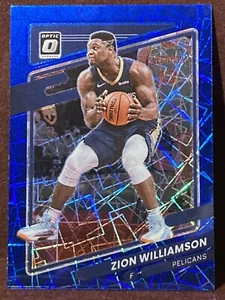 2021-22 Panini - Donruss Optic #91 Zion Williamson Blue Velocity SP Pelicans NBA - Picture 1 of 2