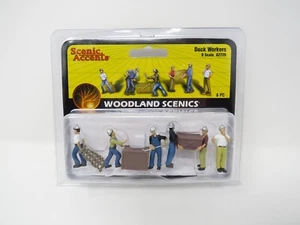 Woodland Scenics O 2729 Dock Workers Warehouse Crew Construction Figure Set - Picture 1 of 2
