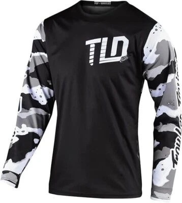 Troy Lee Designs GP Off-Road Moto Jersey Camo White/Black Large - Image 1 of 2