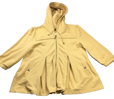 Chaqueta con Capucha Motto Your Style Mantra para Mujer Talla L Bolsillos Amarillos Cremallera Completa Nueva con Etiquetas Foto 1 de 4