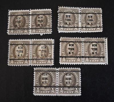 10 - 1925 US Scott #551 - 1/2 Cent New York Precancels - Used/NG/LH/F-VF. b - Image 1 of 4