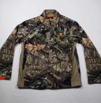 Mossy Oak Camouflage fleece Full Zip Jacket men M - Image 1 of 4