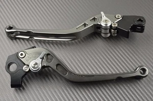 Long brake & clutch levers pair CNC titanium BMW K1200R Sport  2006 2007 2008 - Picture 1 of 10